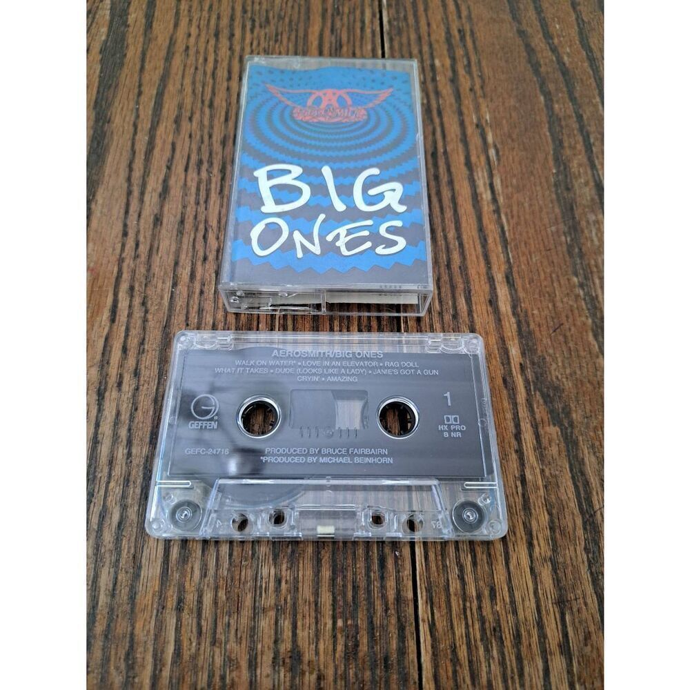 Vintage 1994 Aerosmith Big Ones Music Cassette Tape
